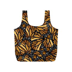 Monarch Butterfly Wings Pattern Full Print Recycle Bag (s) by SpinnyChairDesigns