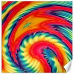 Colorful Dark Tie Dye Pattern Canvas 12  x 12  11.4 x11.56  Canvas - 1