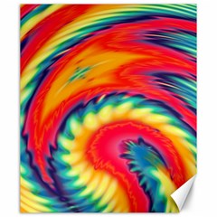 Colorful Dark Tie Dye Pattern Canvas 20  X 24 