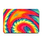 Colorful Dark Tie Dye Pattern Small Doormat  24 x16  Door Mat