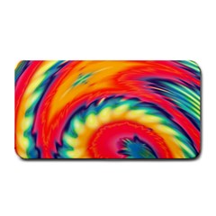 Colorful Dark Tie Dye Pattern Medium Bar Mats by SpinnyChairDesigns