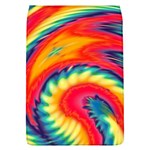 Colorful Dark Tie Dye Pattern Removable Flap Cover (L) Front