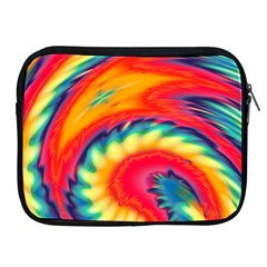 Colorful Dark Tie Dye Pattern Apple Ipad 2/3/4 Zipper Cases by SpinnyChairDesigns