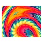 Colorful Dark Tie Dye Pattern Double Sided Flano Blanket (Large)  80 x60  Blanket Front