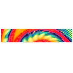 Colorful Dark Tie Dye Pattern Large Flano Scarf  by SpinnyChairDesigns