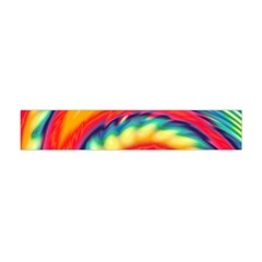 Colorful Dark Tie Dye Pattern Flano Scarf (mini) by SpinnyChairDesigns