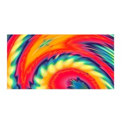 Colorful Dark Tie Dye Pattern Satin Wrap by SpinnyChairDesigns