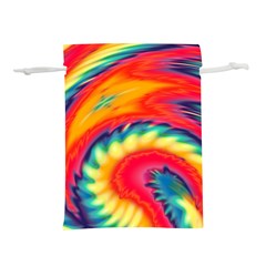 Colorful Dark Tie Dye Pattern Lightweight Drawstring Pouch (s) by SpinnyChairDesigns