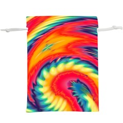 Colorful Dark Tie Dye Pattern  Lightweight Drawstring Pouch (xl) by SpinnyChairDesigns