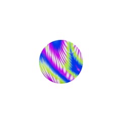 Colorful Blue Purple Pastel Tie Dye Pattern 1  Mini Magnets by SpinnyChairDesigns