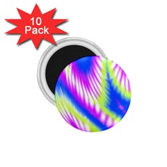 Colorful Blue Purple Pastel Tie Dye Pattern 1 75  Magnets (10 Pack)  by SpinnyChairDesigns