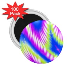 Colorful Blue Purple Pastel Tie Dye Pattern 2.25  Magnets (100 pack) 