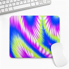 Colorful Blue Purple Pastel Tie Dye Pattern Large Mousepads by SpinnyChairDesigns