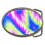 Colorful Blue Purple Pastel Tie Dye Pattern Belt Buckles Front