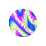 Colorful Blue Purple Pastel Tie Dye Pattern Magnet 3  (Round) Front