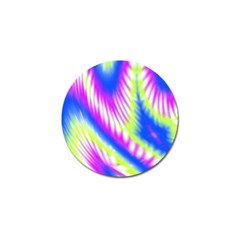 Colorful Blue Purple Pastel Tie Dye Pattern Golf Ball Marker (4 pack)