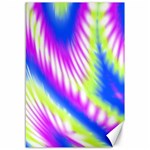 Colorful Blue Purple Pastel Tie Dye Pattern Canvas 12  x 18  11.88 x17.36  Canvas - 1