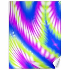 Colorful Blue Purple Pastel Tie Dye Pattern Canvas 18  x 24 