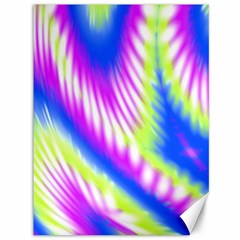 Colorful Blue Purple Pastel Tie Dye Pattern Canvas 36  x 48 