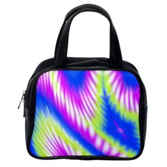 Colorful Blue Purple Pastel Tie Dye Pattern Classic Handbag (One Side)