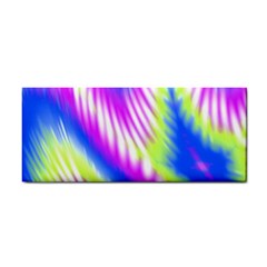 Colorful Blue Purple Pastel Tie Dye Pattern Hand Towel by SpinnyChairDesigns