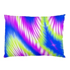 Colorful Blue Purple Pastel Tie Dye Pattern Pillow Case