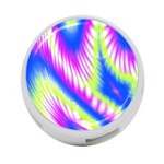 Colorful Blue Purple Pastel Tie Dye Pattern 4-Port USB Hub (One Side) Front