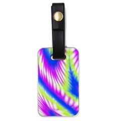 Colorful Blue Purple Pastel Tie Dye Pattern Luggage Tag (one side)