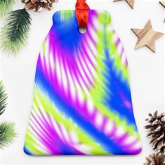 Colorful Blue Purple Pastel Tie Dye Pattern Ornament (Bell)