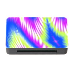 Colorful Blue Purple Pastel Tie Dye Pattern Memory Card Reader with CF