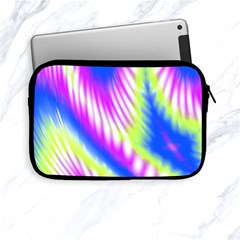 Colorful Blue Purple Pastel Tie Dye Pattern Apple Ipad Mini Zipper Cases by SpinnyChairDesigns