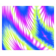 Colorful Blue Purple Pastel Tie Dye Pattern Double Sided Flano Blanket (Small) 