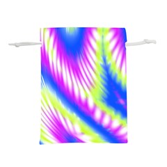 Colorful Blue Purple Pastel Tie Dye Pattern Lightweight Drawstring Pouch (l) by SpinnyChairDesigns