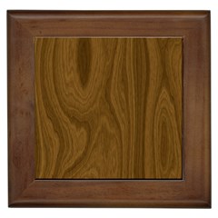 Dark Wood Panel Texture Framed Tile by SpinnyChairDesigns