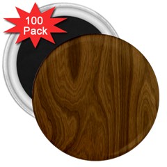 Dark Wood Panel Texture 3  Magnets (100 Pack) by SpinnyChairDesigns