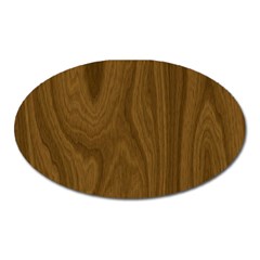 Dark Wood Panel Texture Oval Magnet by SpinnyChairDesigns