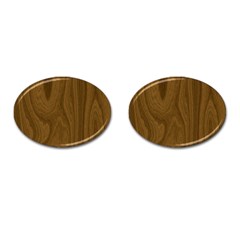 Dark Wood Panel Texture Cufflinks (oval) by SpinnyChairDesigns