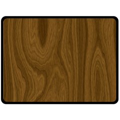 Dark Wood Panel Texture Fleece Blanket (large) 