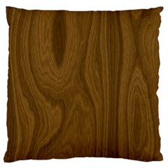 Dark Wood Panel Texture Standard Flano Cushion Case (two Sides) by SpinnyChairDesigns