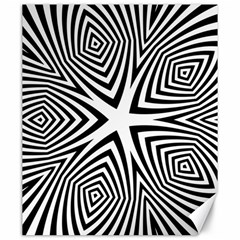 Abstract Zebra Stripes Pattern Canvas 20  X 24  by SpinnyChairDesigns