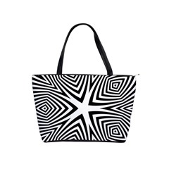 Abstract Zebra Stripes Pattern Classic Shoulder Handbag by SpinnyChairDesigns