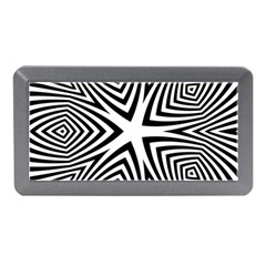 Abstract Zebra Stripes Pattern Memory Card Reader (mini) by SpinnyChairDesigns