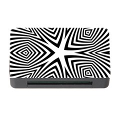 Abstract Zebra Stripes Pattern Memory Card Reader With Cf by SpinnyChairDesigns