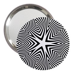 Abstract Zebra Stripes Pattern 3  Handbag Mirrors by SpinnyChairDesigns