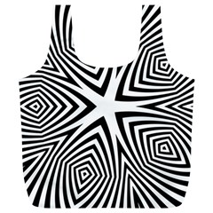 Abstract Zebra Stripes Pattern Full Print Recycle Bag (xl) by SpinnyChairDesigns