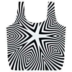 Abstract Zebra Stripes Pattern Full Print Recycle Bag (xxxl) by SpinnyChairDesigns