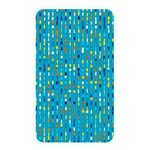 Aqua Blue Artsy Beaded Weave Pattern Memory Card Reader (Rectangular) Front