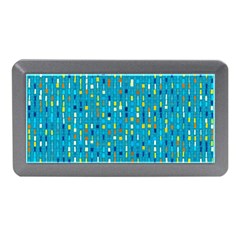 Aqua Blue Artsy Beaded Weave Pattern Memory Card Reader (mini) by SpinnyChairDesigns