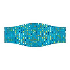 Aqua Blue Artsy Beaded Weave Pattern Stretchable Headband by SpinnyChairDesigns