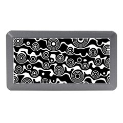 Abstract Black And White Bubble Pattern Memory Card Reader (mini) by SpinnyChairDesigns